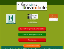 Tablet Screenshot of jardinsrocambole.fr